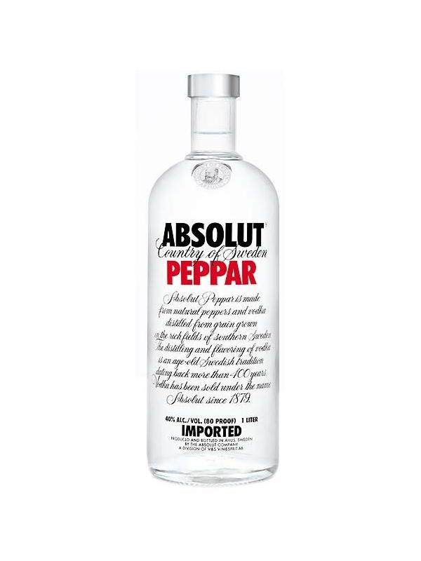 VODKA ABSOLUT PEPPAR 1 L.