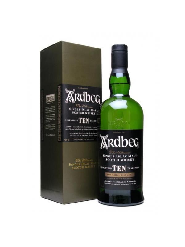 ARDBEG ISLAY MALT 10 AOS 0,70 L.