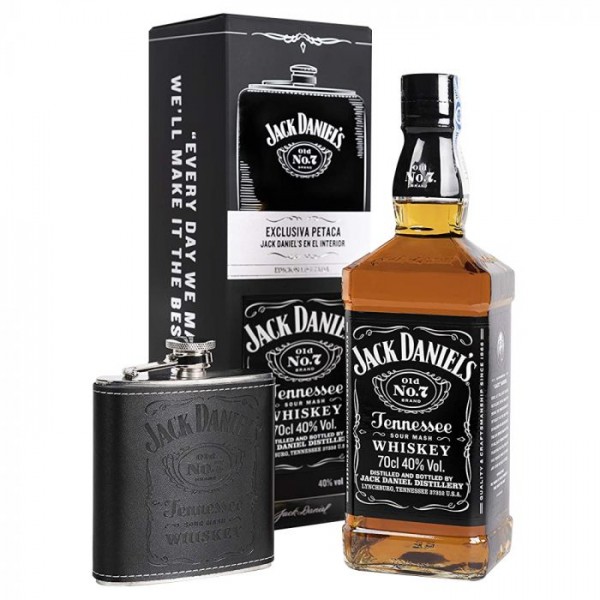 JACK DANIELS CON PETACA 0.70 L. - Kentucky Whisky